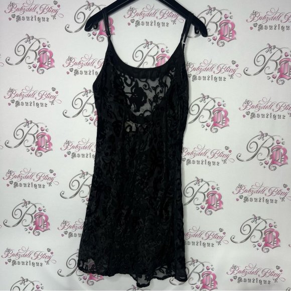 Versailles dress velvet paisley velour mesh black printed boho silky satin neck - Picture 8 of 9